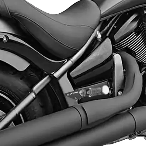 För Kawasaki Vulcan 900 VN900 2008-2024 Vulcan 2000 VN2000 2008-2009 Motorcykel Passagerarfotpinneförlängare Fotstödskit 6 best sales Vulcan Kawasaki - №5