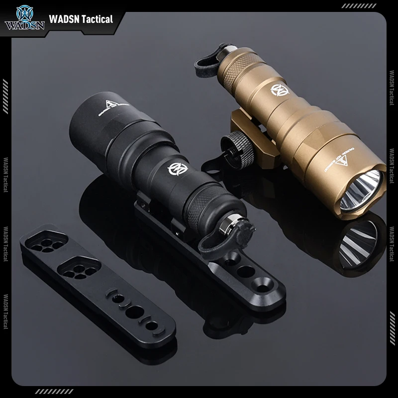 Wadsn Lanterna + Base Set 510 Lumens M300C Tático Caça Scout Lâmpada Surfire M300c Montagem Ajuste Mlok Keymod Metal Montagem