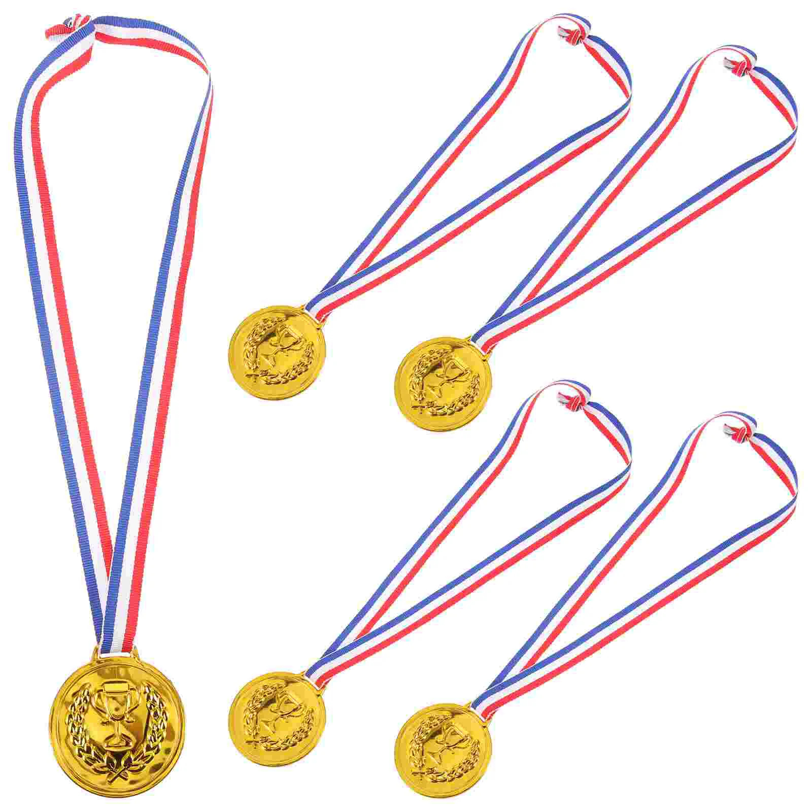 

5 Pcs Bulk Toy Children's Plastic Medal Toys Children’s Childrens Winner Award Medals Sports for Kids Reward