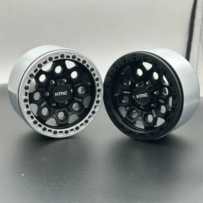 4PCS  2.6-inch KMC Metal Wheel Hub for 1/8 RC Crawler Car Easy To Control 4082 H8H 1:7 Relalo MK07 JK07 Upgradeds Accessories
