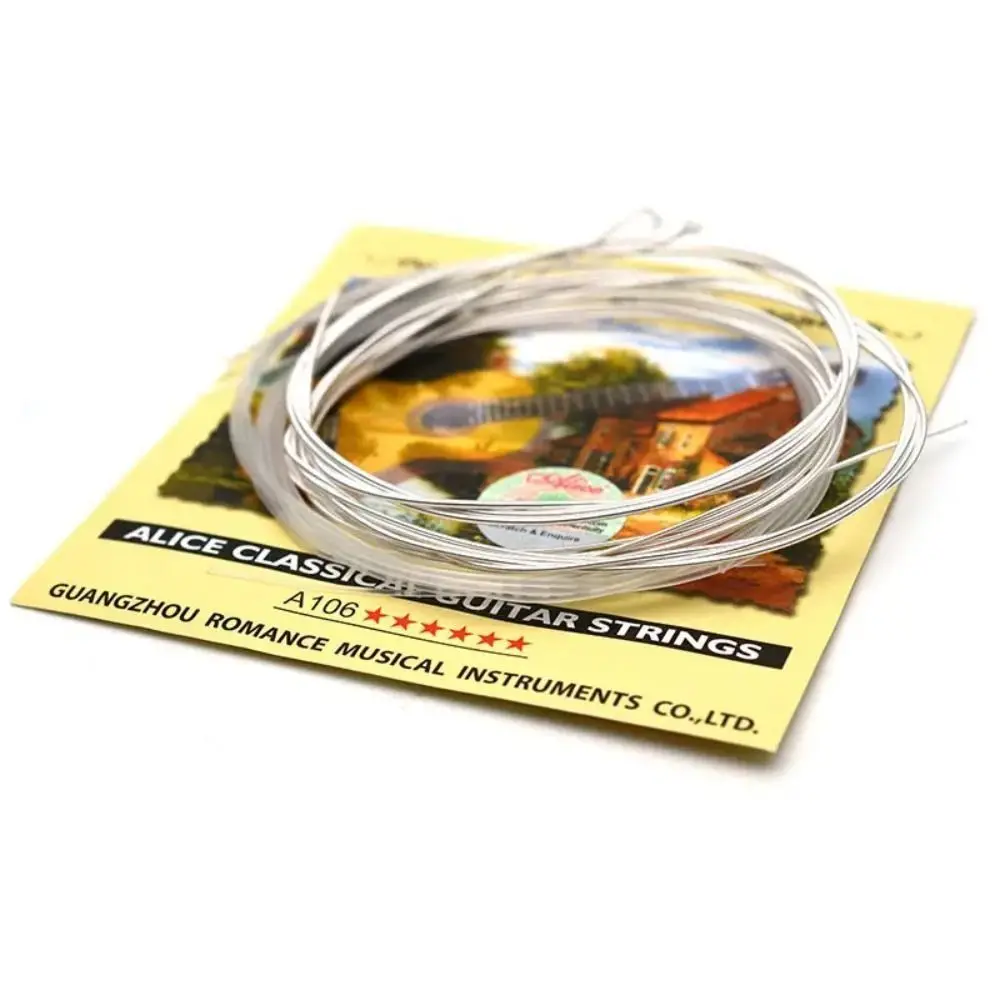 1Set Clear Nylon A106H Classical Guitar Strings Guitar Rope Timbre Silver Plated Copper Winding