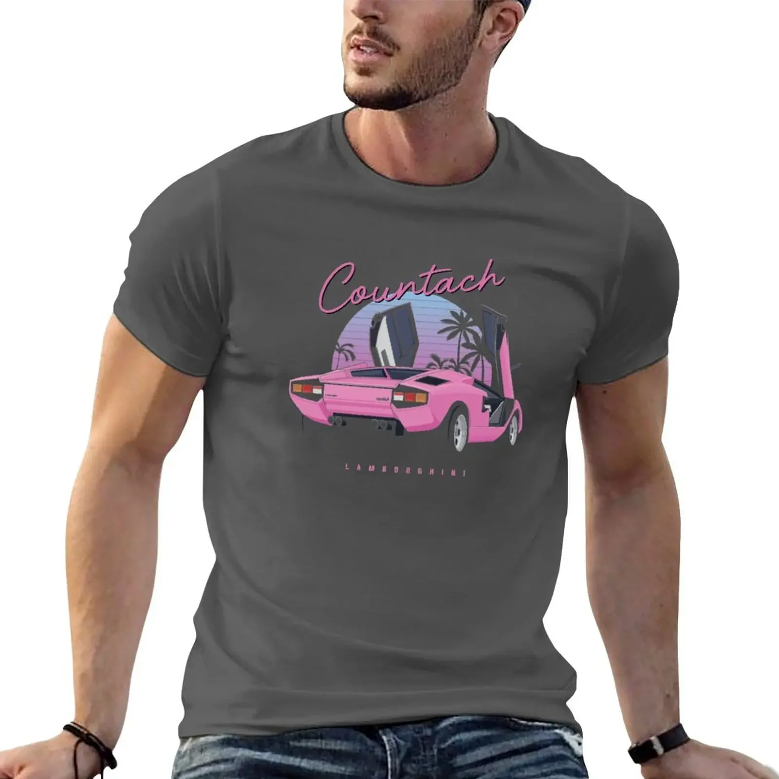 New 80's legend - Countach (dark base) T-Shirt Blouse tops black t shirt quick-drying t-shirt plain t shirts men