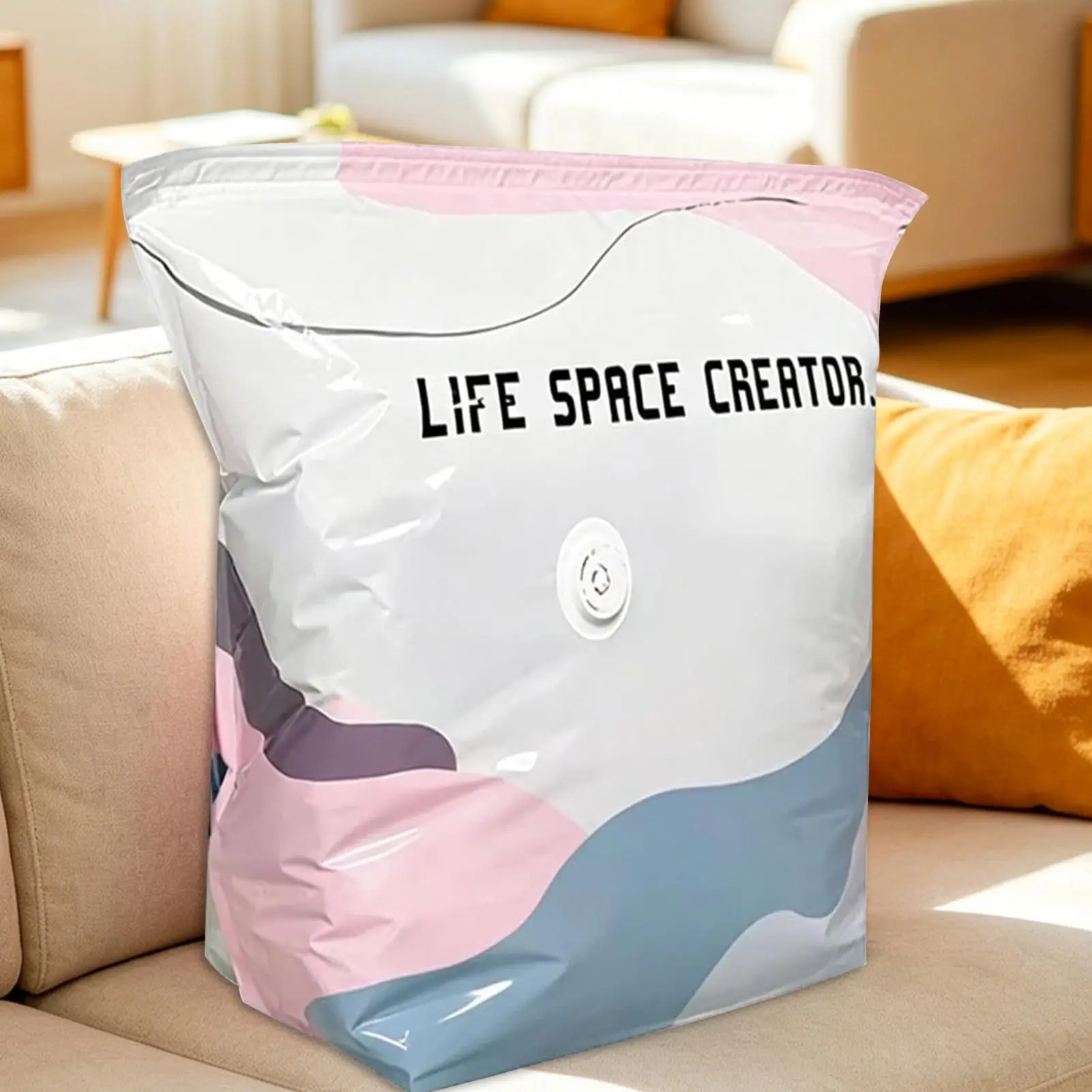 Pump-free vacuum storage bags Airtight Storage Pack Reusable space-saving compression bags for clothing bedding blankets
