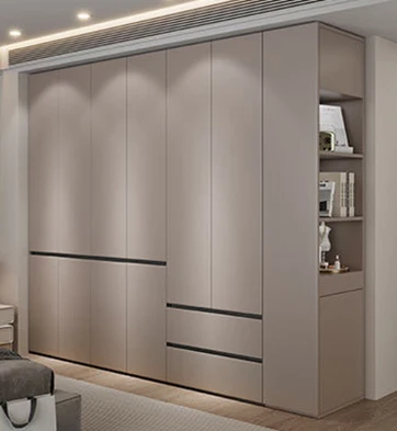 Custom Hotel Wardrobe, Modern Vertical Wall-Mounted Wooden Wardrobe, Home Furniture.