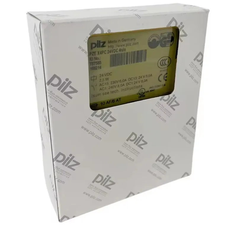 New Original Pilz 787585 Safety Relay Security Module PZE X4P C 24VDC 4n/o in Stock