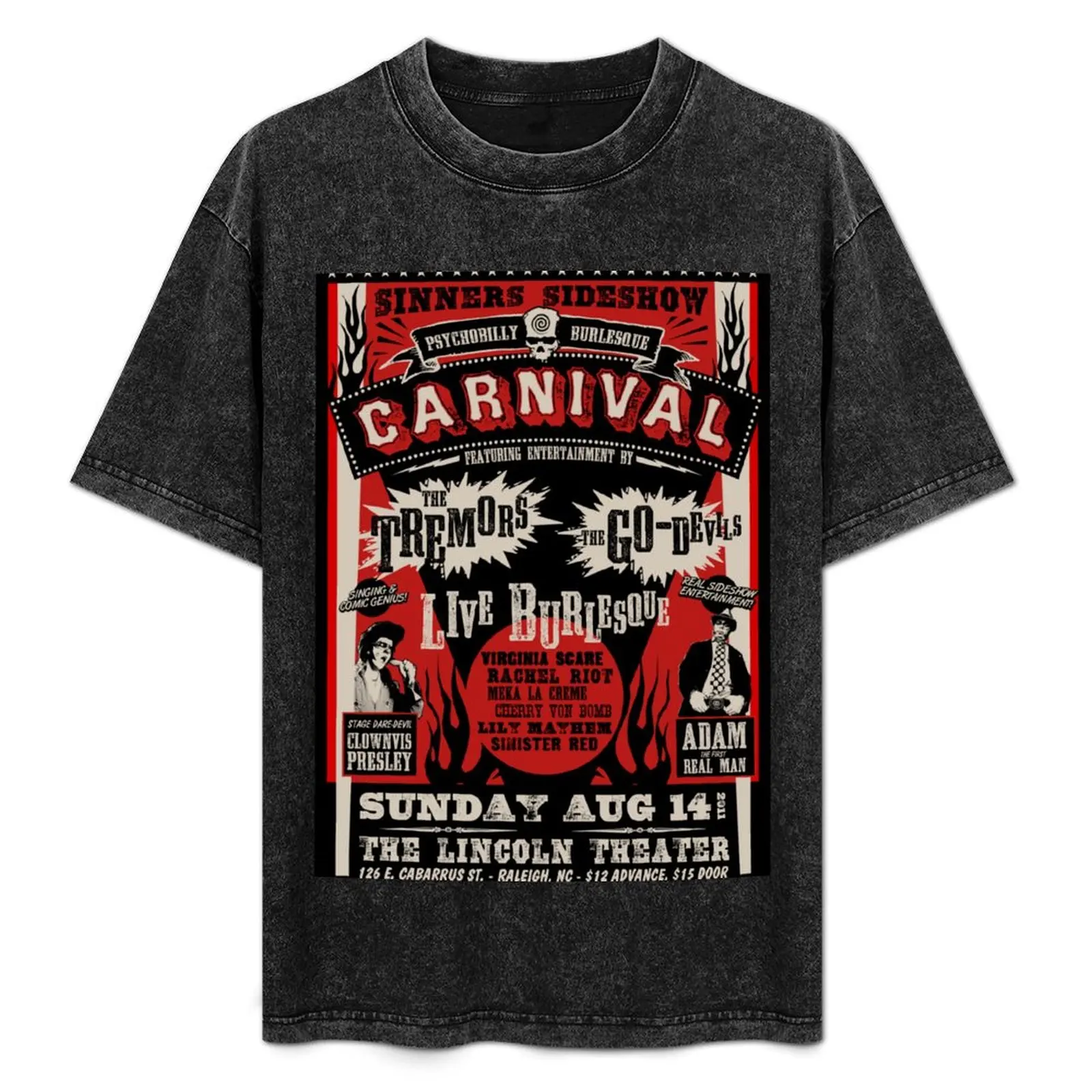 

Psychobilly Burlesque Carnival Poster T-Shirt cheap stuff custom shirt mens t shirts