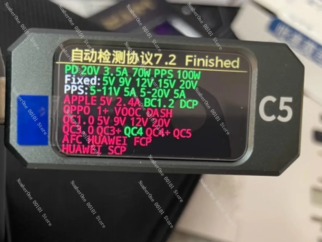 

C5 Detector USB Voltage Ammeter Tester PD3.1EPR Aging Activation 48V