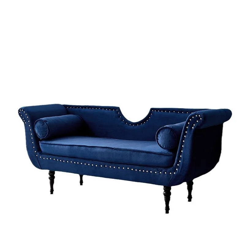 

Nordic bedroom small sofa designer door shoe change stool home