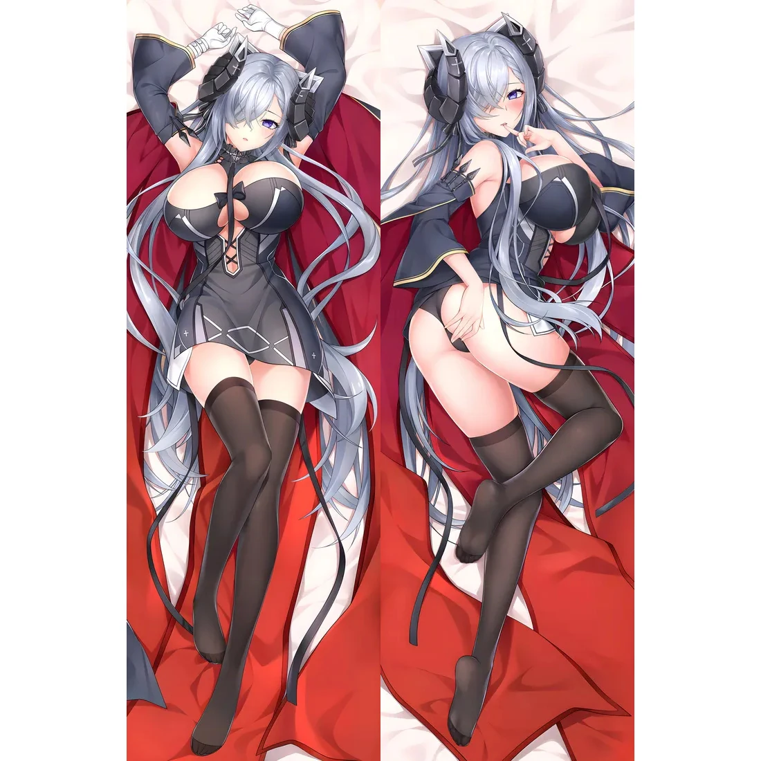 August von Parseval Dakimakura Anime Azur Lane Waifu Decor Hugging Body Pillow Case Cushion Pillow Cover Bedding Pillows Decor