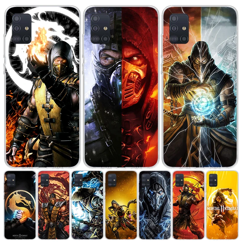 Mortal Kombat Phone Case For Samsung Galaxy A51 A41 A31 A21S A11 A01 A71 A50 A40 A30S A20E A10S A70 A6 A7 A8 A9 Coque