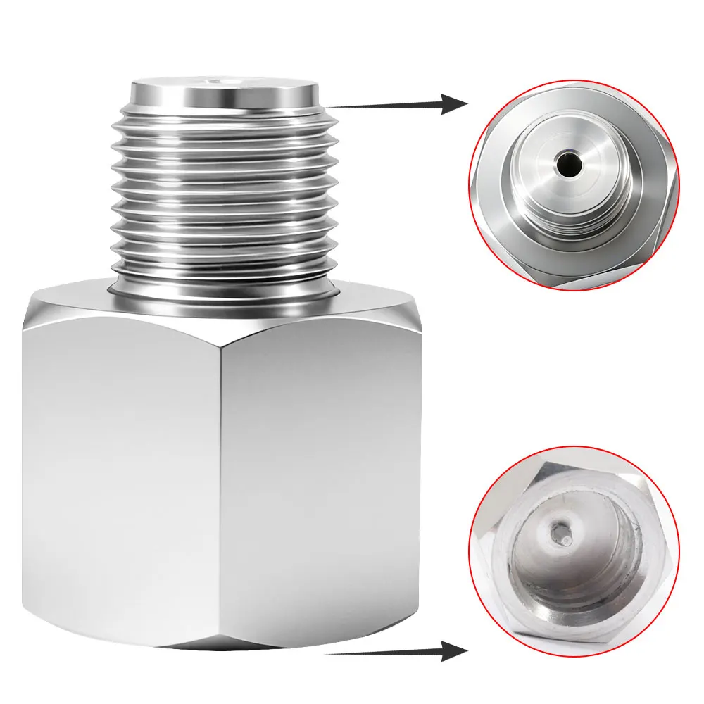 Co2 Tank/Cylinder Female TR21-4 to Male 5/8-18 UNF,Co2 Cylinder Convert Adapter