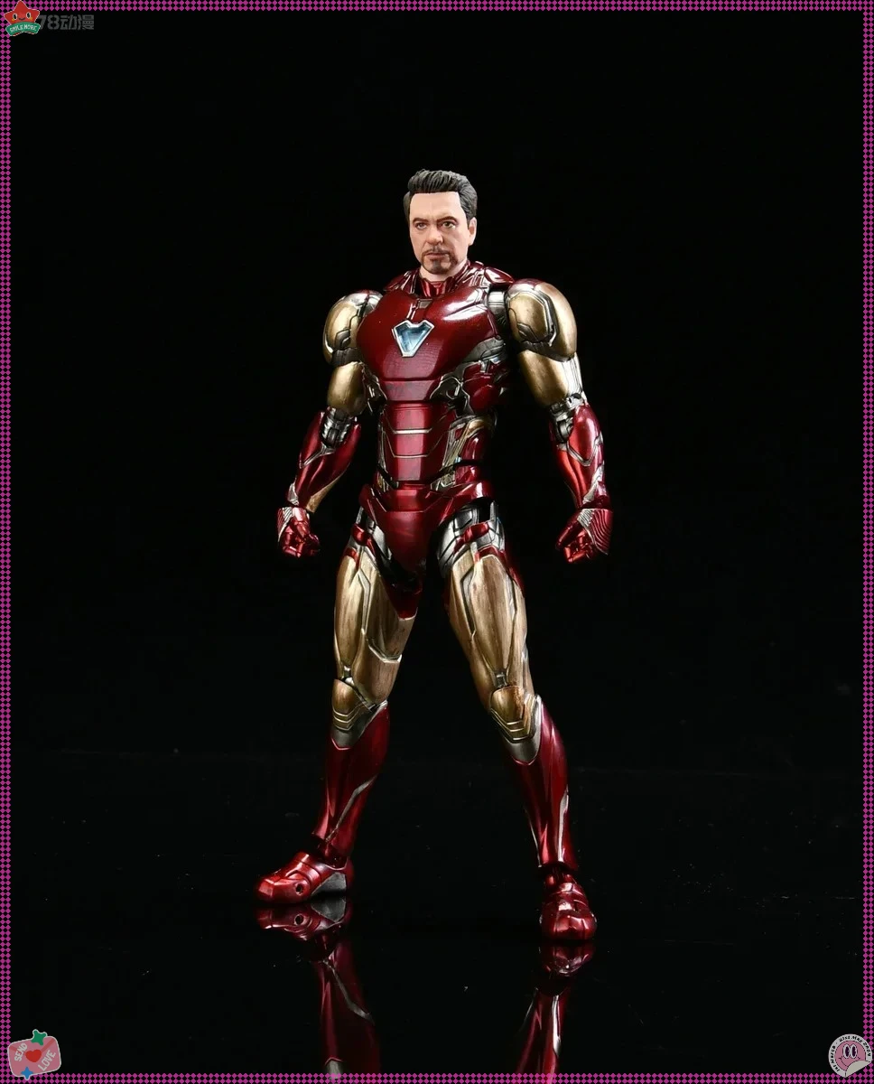 

Bandai Original Model Kit S.H.Figuarts The Avengers Captain America IRON MAN MK-85 Collectible Model Decoration