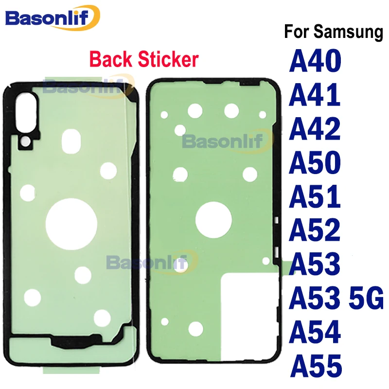 

Задняя наклейка для Samsung Galaxy A52 A53 5G A51 A40 A41 A42 A50 A54 A55, водонепроницаемая, самоклеящаяся, замена задней крышки
