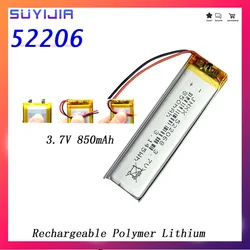 522068 3.7V 850mAh Real Capacity Rechargeable Polymer Lithium Battery  Electronic Products Small Fan Digital LED Light MP3 MP4