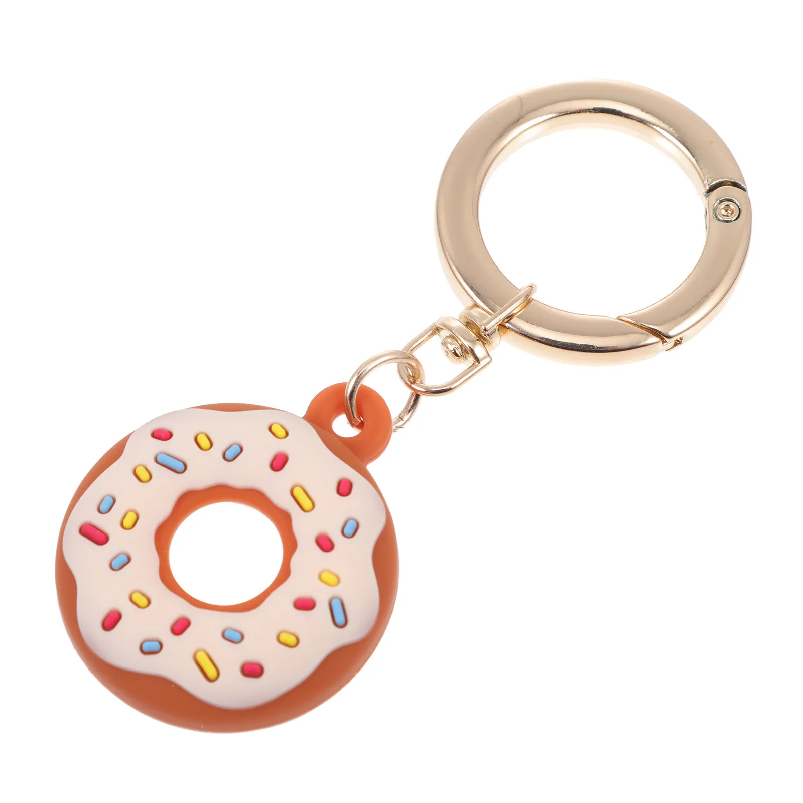 

1 шт. Мягкий силиконовый противоударный защитный чехол в форме пончика, защита от царапин для автомобильных ключей и сумок