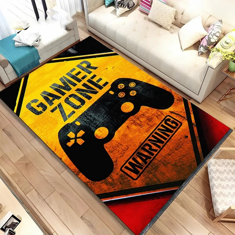 

Cartoon Game Gamer Gamepad Rug Carpet for Living Room Bedroom Home Decor,Floor Mat Non-slip Decoration Kid Playroom Sofa Doormat