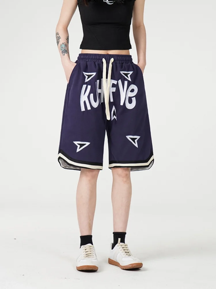 

Мужские повседневные спортивные брюки: летние, новые, тонкие, модные, свободного прямого кроя, быстросохнущие, дышащие, спортивные бриджи до колена, со средней посадкой на талии.