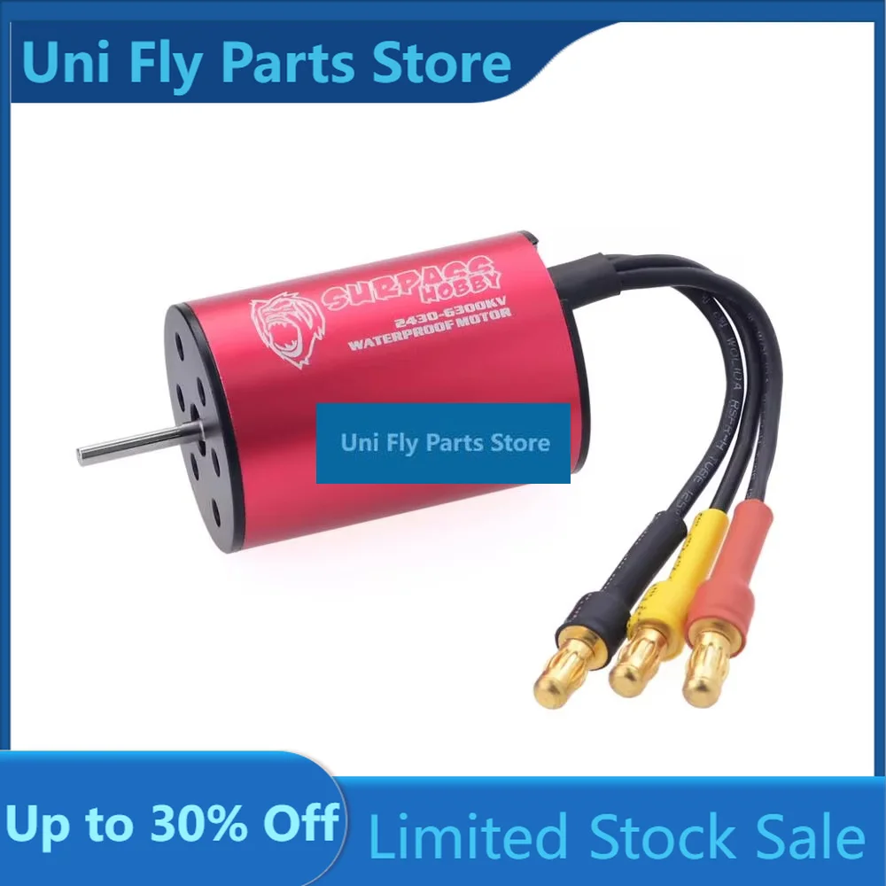 UniFly SURPASSHOBBY KK Waterproof Combo 2430 6300KV Brushless Motor With 25A ESC / S0017P 17G Servo For 1:16 1:18 RC Drift Racin