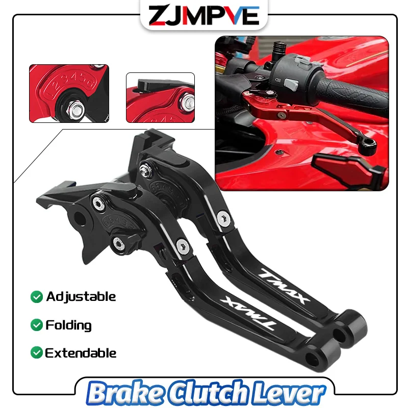 

2024 Adjustable Handlebar Lever Motorcycle CNC Folding Extendable Brake Clutch Levers For YAMAHA T-MAX 500 TMAX530 SX/DX TMAX560