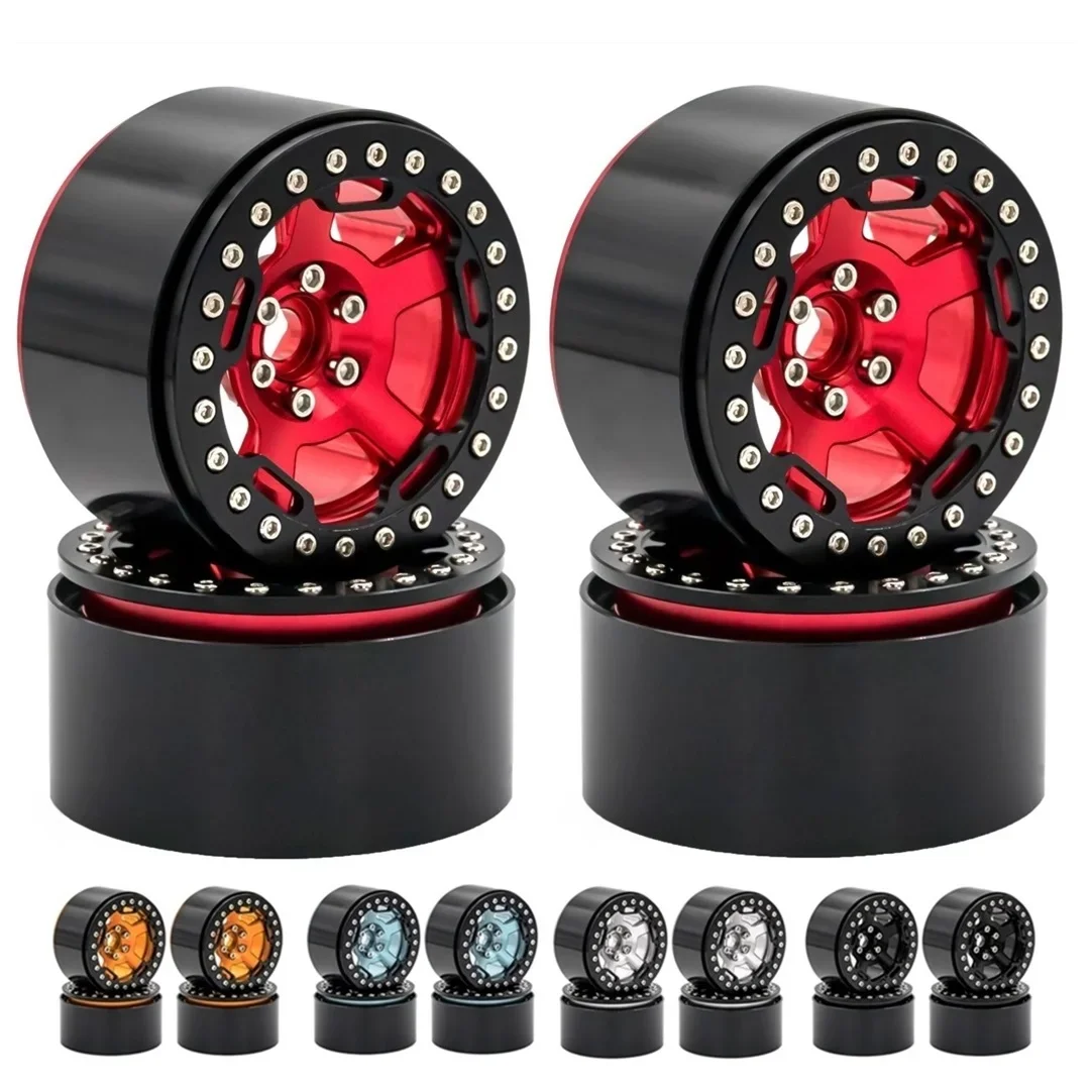 

4PCS 2.2" Metal Beadlock Wheel Rims Hubs for 1/10 RC Crawler Car Axial SCX10 II/III Wraith Capra RR10 RBX10 Traxxas TRX4 D90