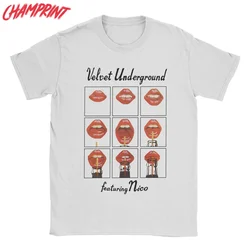 The Velvet Underground Rock Band T Shirts for Men Pure Cotton Vintage T-Shirt Crew Neck Tees Short Sleeve Tops New Arrival