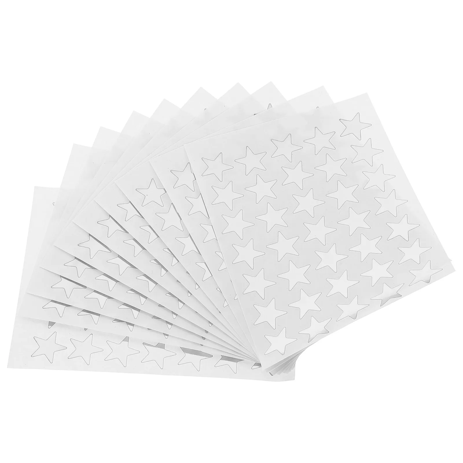 

2 Bags Creative Pentagram Print Stickers Light Weight Easy Carry Safe Edges for Office School Home Use Encourage Reward Labels