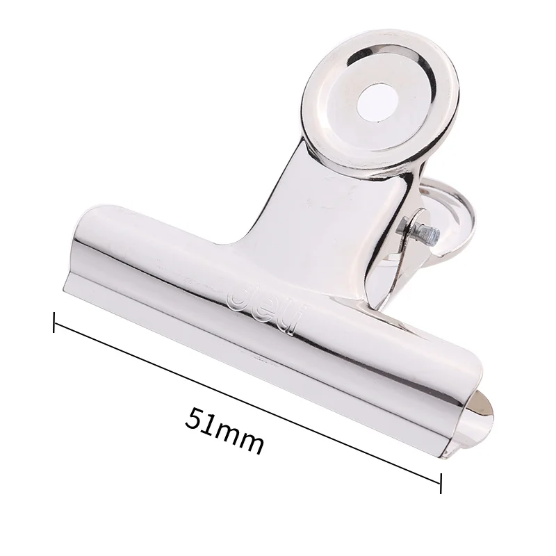 

Deli 9523 High quality portable multi-purpose binder school office supplies household iron clip fixed stainless steel dovetail