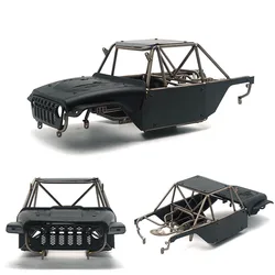 Blackhawk lega di titanio corpo Shell Metal Pipe Rack per 1/10 RC Crawler Car Traxxas VP Ripper 90046 Scx10 di seconda generazione fai da te