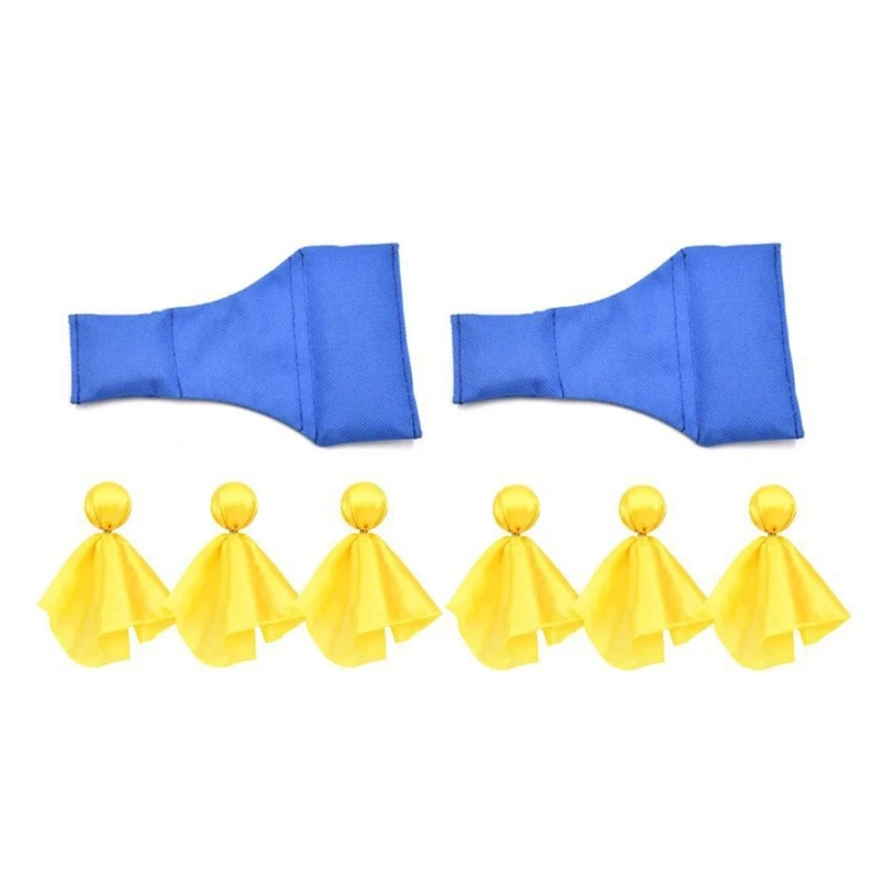 Tossing Flags with 2pcs Bean Bag Challenge Flags Referee Flags for Football Game