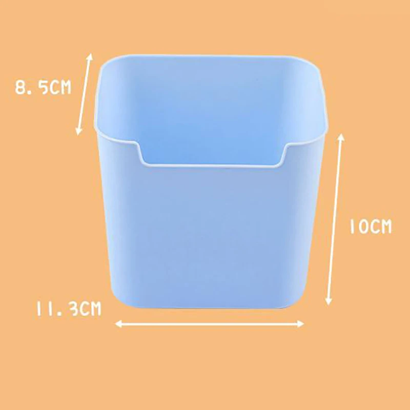 Creative Multifunctional Solid Colour Storage Pen Barrel Dresser Desktop Storage Box Simple Large Capacity Office Supplies