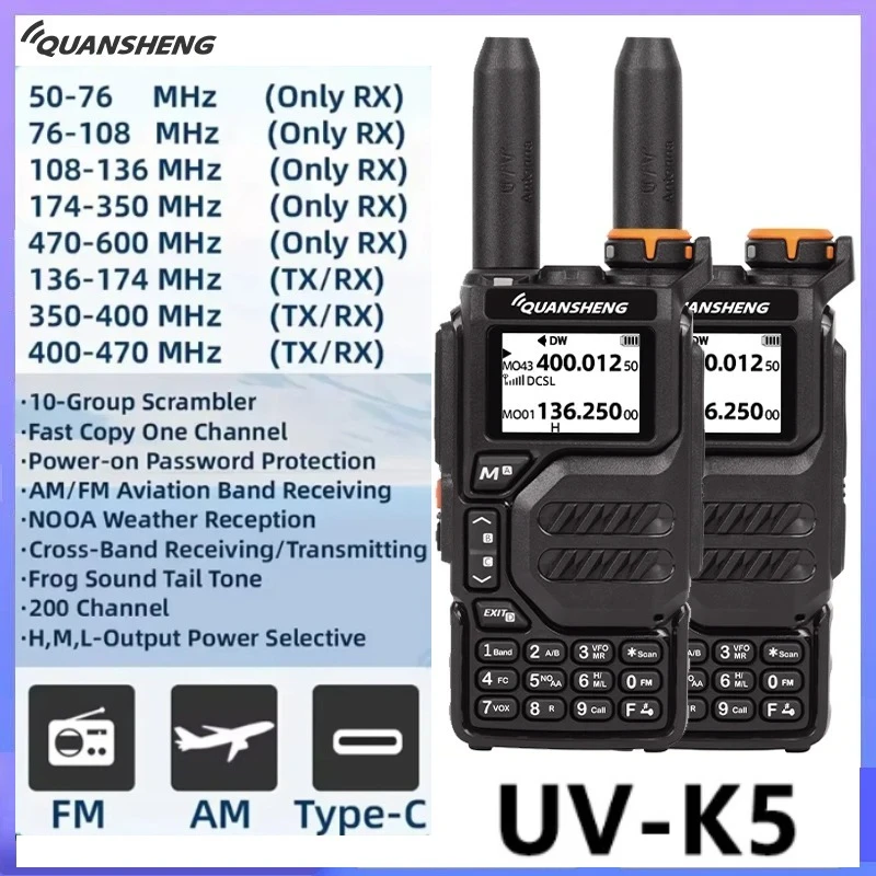 2-uds-quansheng-uv-k5-walkie-talkie-de-largo-alcance-de-aire-de-doble-banda-radio-bidireccional-5w-portatil-200-canales-tpye-c-libre-noaa-scrambler-dtmf