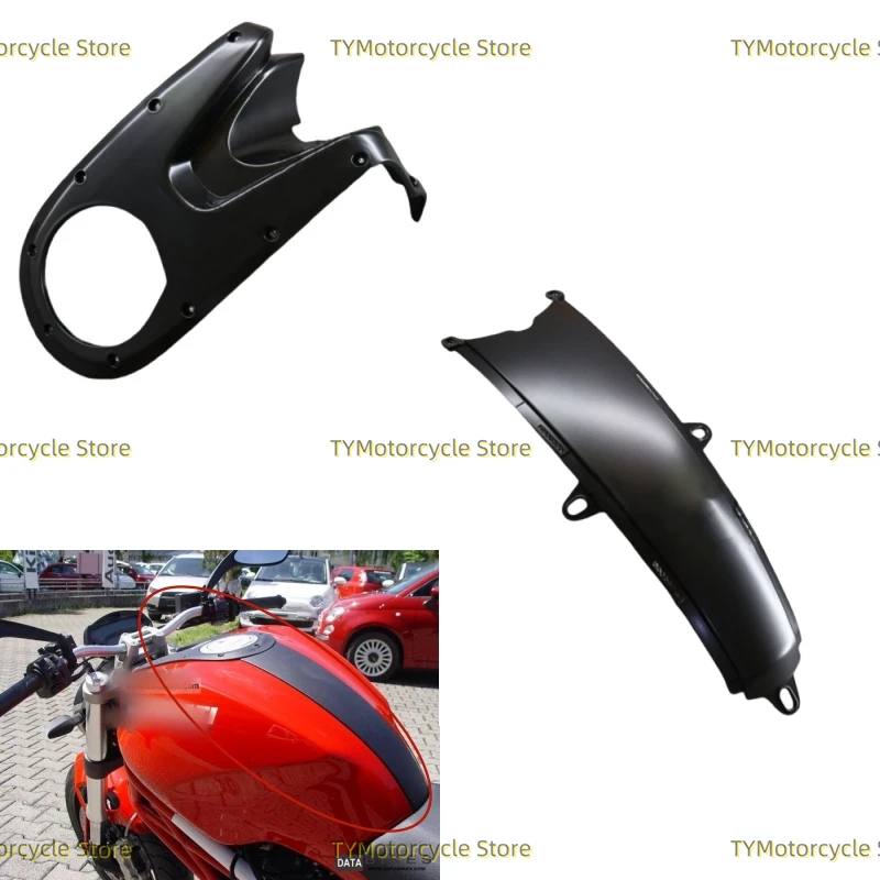 Matte black Gas Tank Key Ignition Cover Guard Trim Fairing Cowl Fit for Ducati Monster 696 795 796 M1100 M1100S 2009-2013