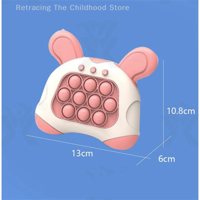 Macchina da gioco puzzle a bolle luminose Giocattoli a spinta rapida Giocattoli educativi per bambini Giocattoli intellettuali creativi