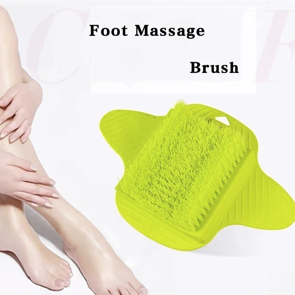 Lazy Feet Washing Brush Exfoliating Foot Rubbing Board Soft Fur Foot Cleaning Brush With Suction Cup Massage Brush