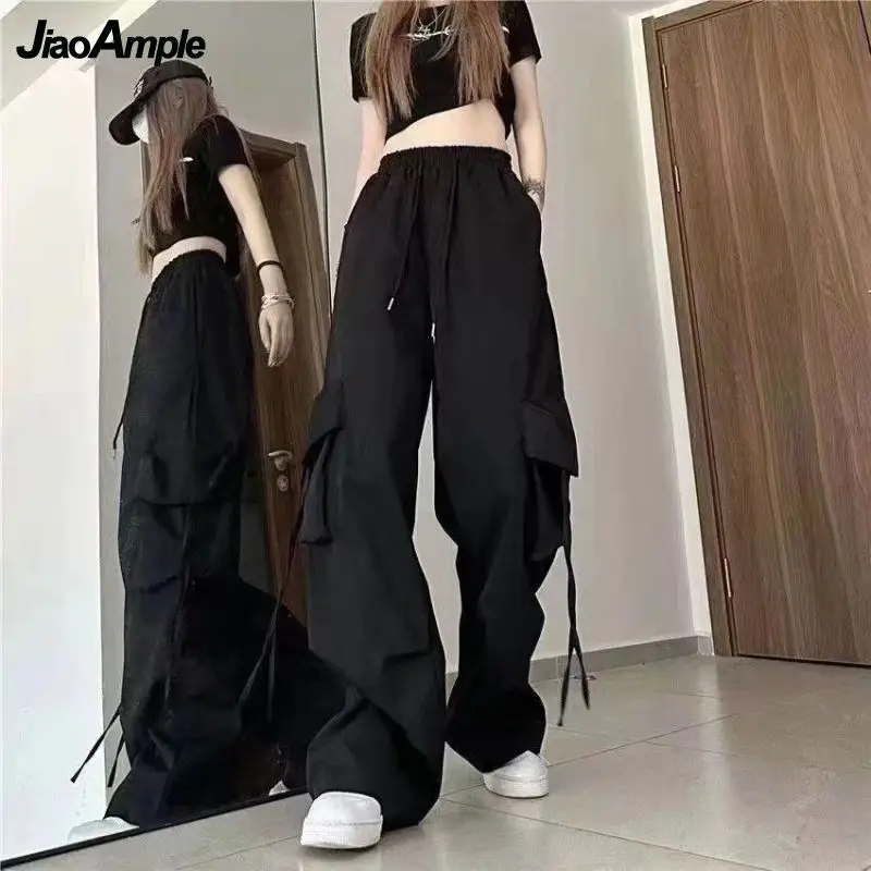 Women\'s 2024 Summer New Tracksuit Matching Set Korean Elegant Loose Short Sleeved T-shirt+suspender+Cargo Pants Three Piece Suit