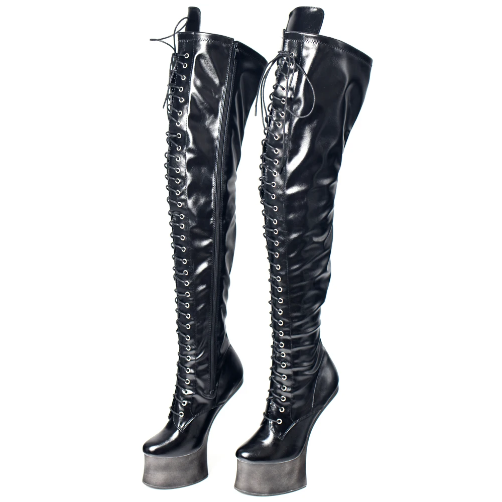 7 Inch High Heel Thigh High Sexy Fetish Boots Size36-46