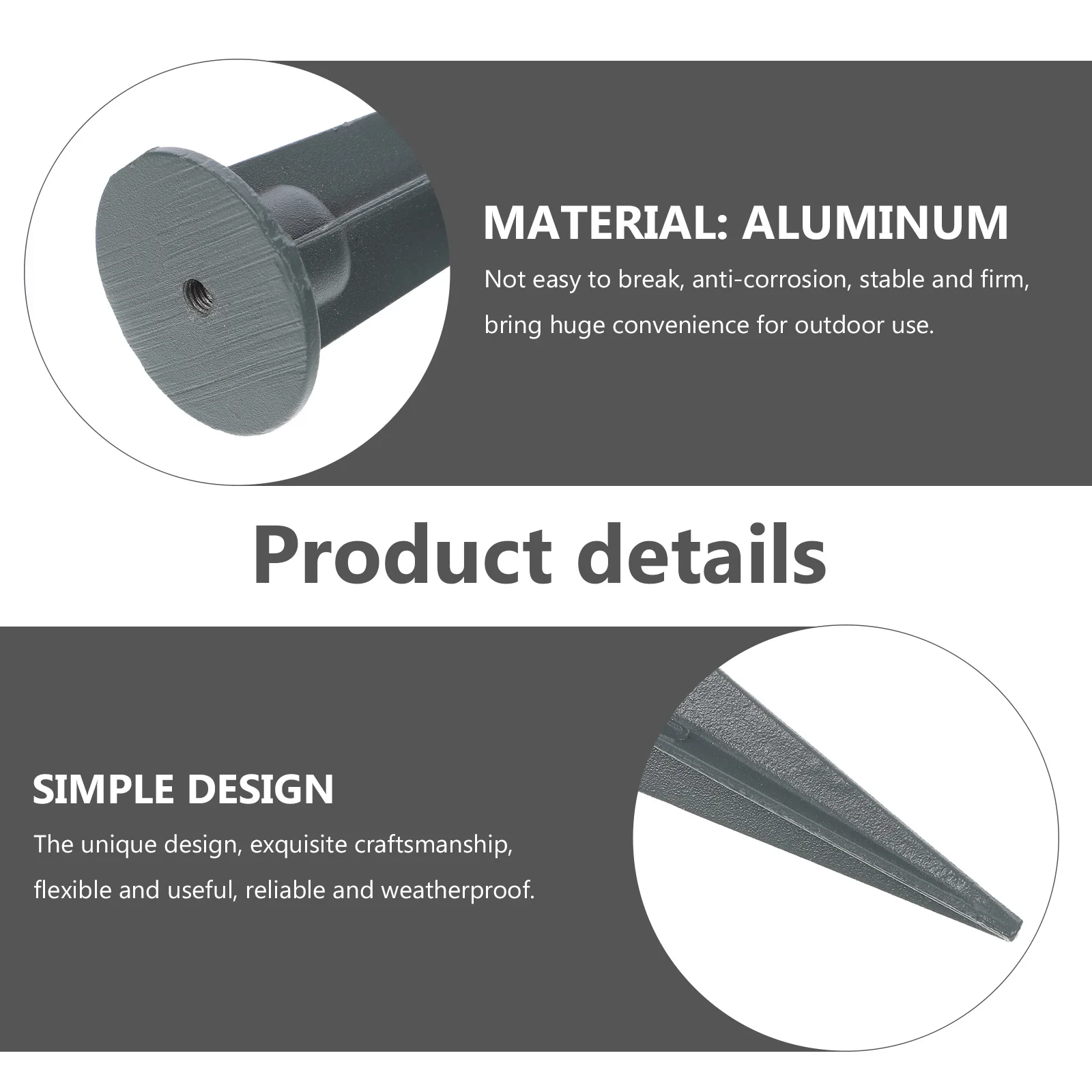 4 Stuks Grond Stake Spikes Metalen Vervanging Stakes voor Solar Light Yard Gazon Tuin Outdoor Pathway Solar Light Stakes