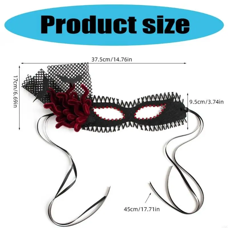 2025 NIEUWE BLOEM MASQUERADES Mask Mask Venetians Party Mask Half Face Lace Mask Eye Mask Mardi Gras Mask voor Halloween