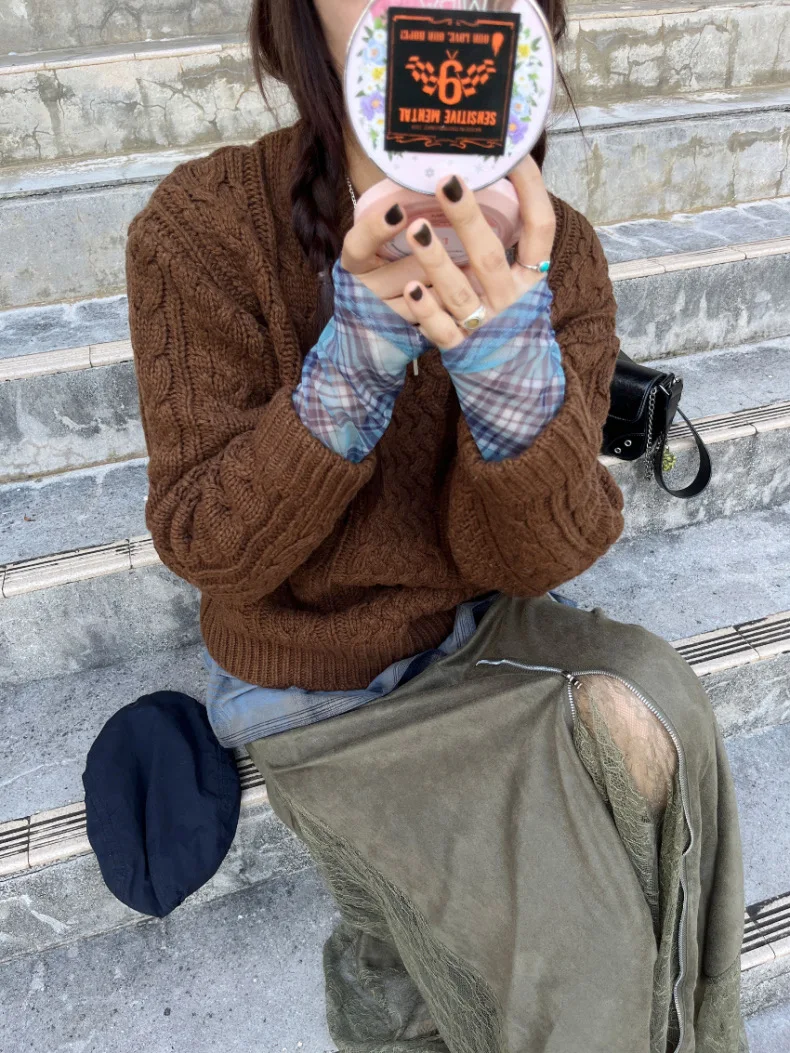 เสื้อยืดแขนยาวทรงสลิมฟิตสไตล์เกาหลี พิมพ์ลายดอกไม้ ผ้าตาข่าย ใส่เป็นเสื้อตัวใน แฟชั่นผู้หญิง สำหรับฤดูใบไม้ร่วงและฤดูหนาว