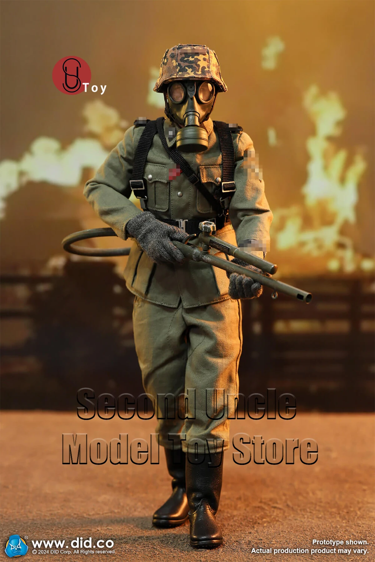 

DID D80177 1/6 WWII LAH Division Flammenwerfer 12'' Male Soldier Military Action Figure Full Set Collectible Model Toys Gift