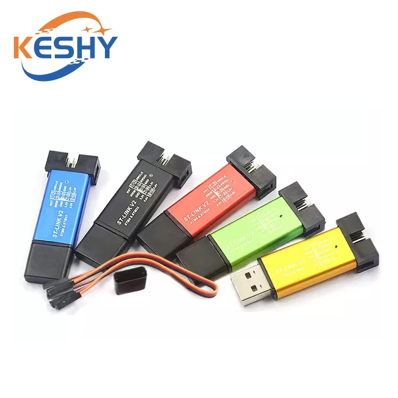 ST LINK Stlink ST-Link V2 Mini STM8 STM32 Simulator Download Programmer Programming With Cover DuPont Cable ST Link V2