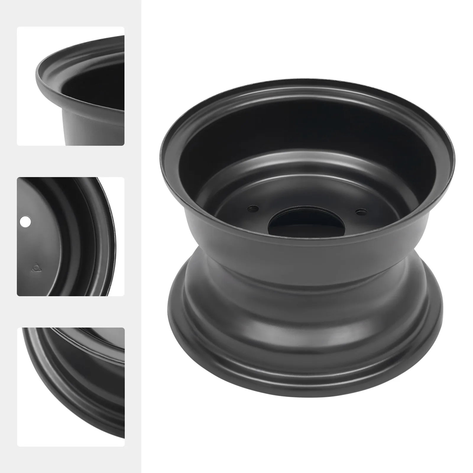 

7" ATV Wheel Rim 3 Lug 3 Holes for 16x8-7 Tires Hole Distance 78mm 125CC ATV Quad Buggy Tire Replacement Wheel Rim