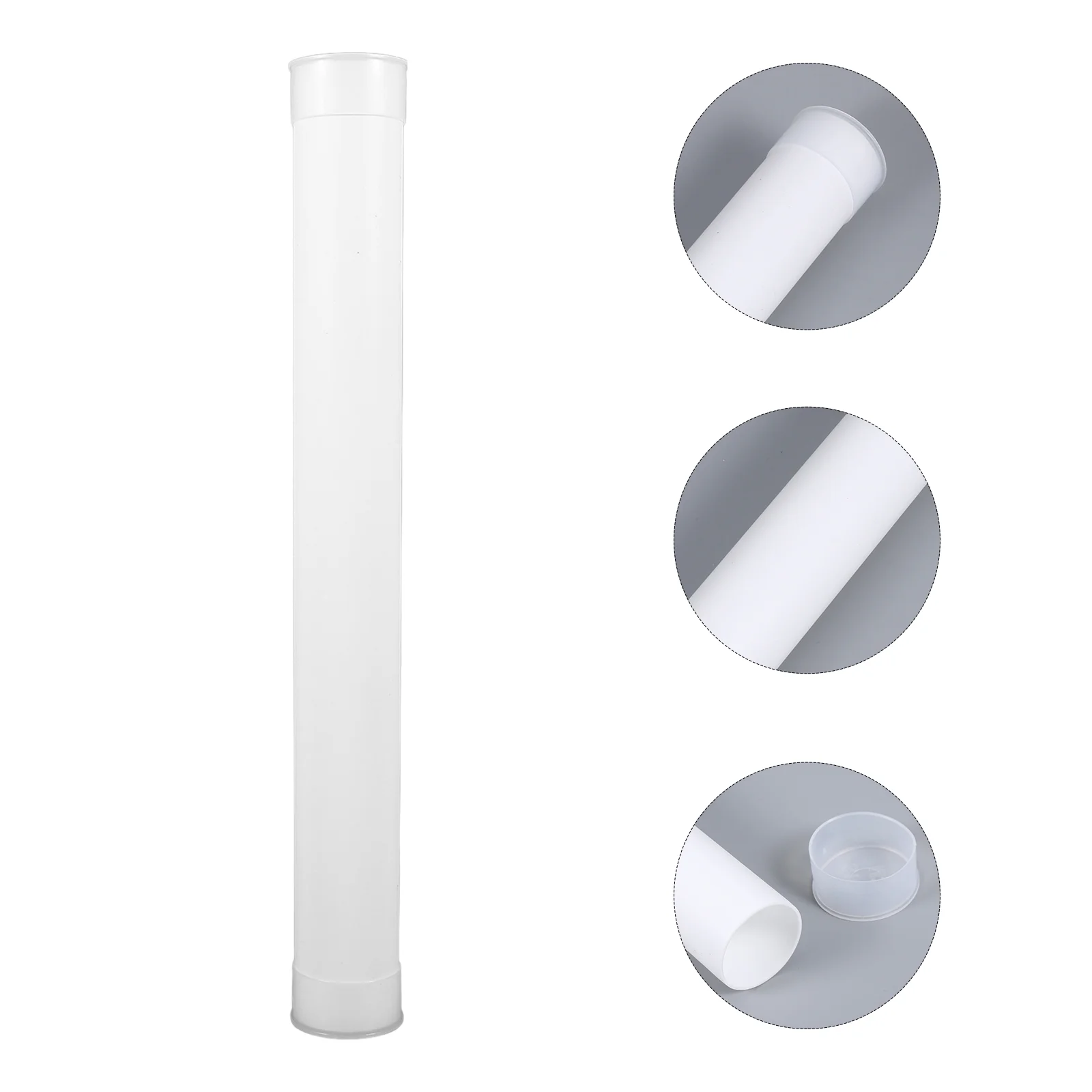 5 Pcs Storage Tube Clear Frosted Map Mailing Tubes Pe Mailers Document Shipping