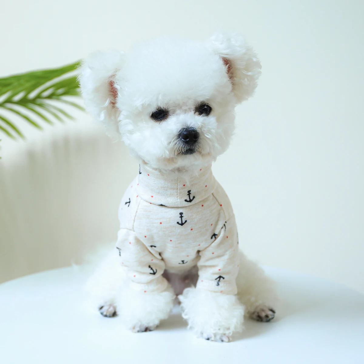 1PC Pet Clothing Dog Cat Spring and Autumn Thin Boat Anchor Pullover Elastic Pajamas With Drawstring Buckle For Small Medium Dog