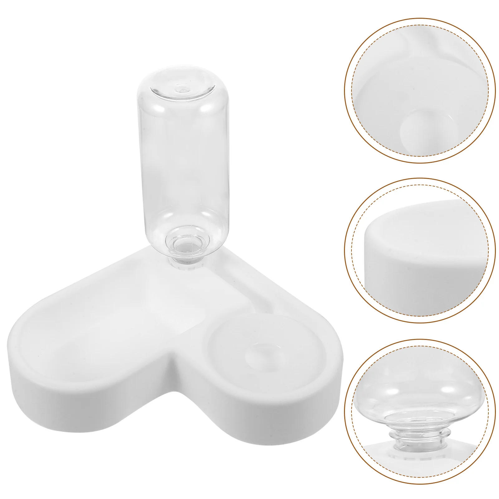 

Automatic Cat Waterer and Food Dispenser Multi-function Reusable Pet Feeder for Cats Dogs Bowl Cage Supplies Love Generic