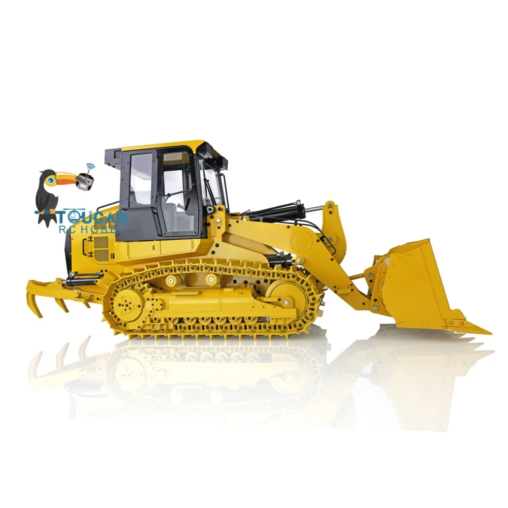 JDModel 1/14 Metal RC cargador hidráulico JDM-188 963D coches de Control remoto 3CH válvula bomba construcción Vechiesl modelo de sonido ligero