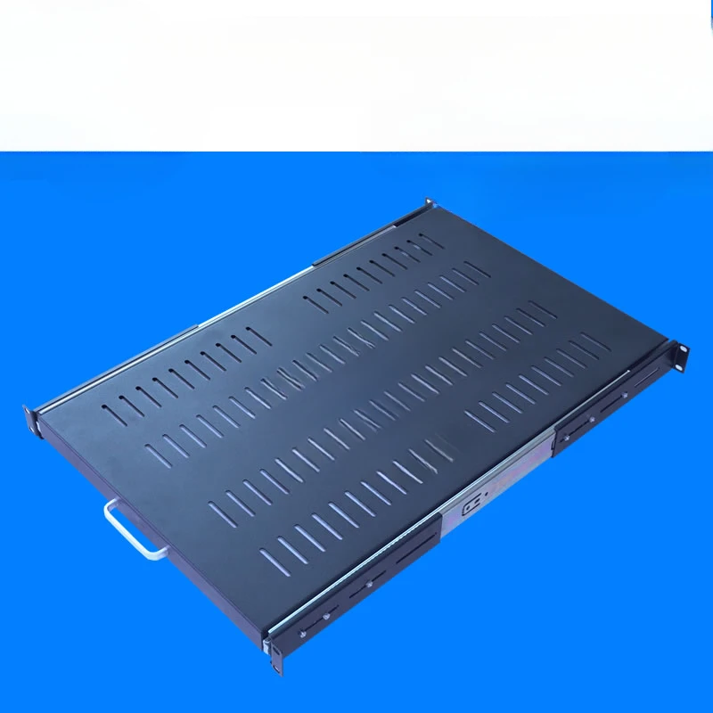 Standard cabinet 19 inch 1U thickened cabinet keyboard tray sliding layer board telescopic rail drawer partition