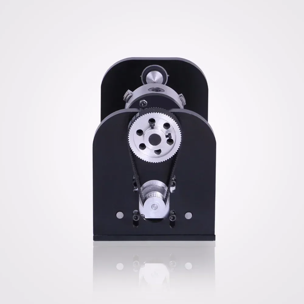 VEVOR Asse rotante del router CNC per macchina da taglio laser per incisore laser CO2 con contropunta da 80 mm Asse, attacco rotante