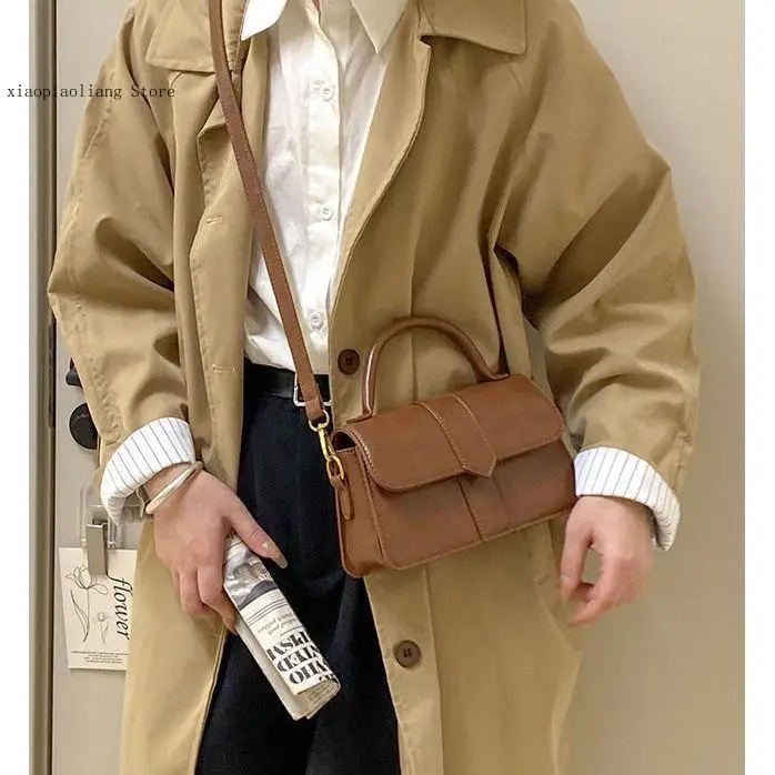 Bag Women's Diagonal Cross Versatile Multi-Layer Small Square Bag Japanese Niche Simple Temperament Spring and Summer