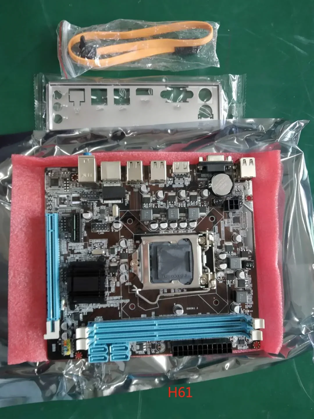 Manufacturer factory Main-board H61 cheap OEM motherboard for desktop 1155 socket with USB SATA  wholesale price Motherboard